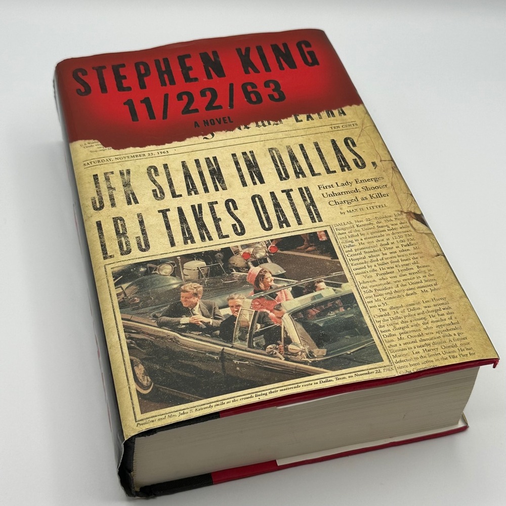Stephen King 11/22/63 Hardcover Novel Red Black JFK Time Travel Thriller Book